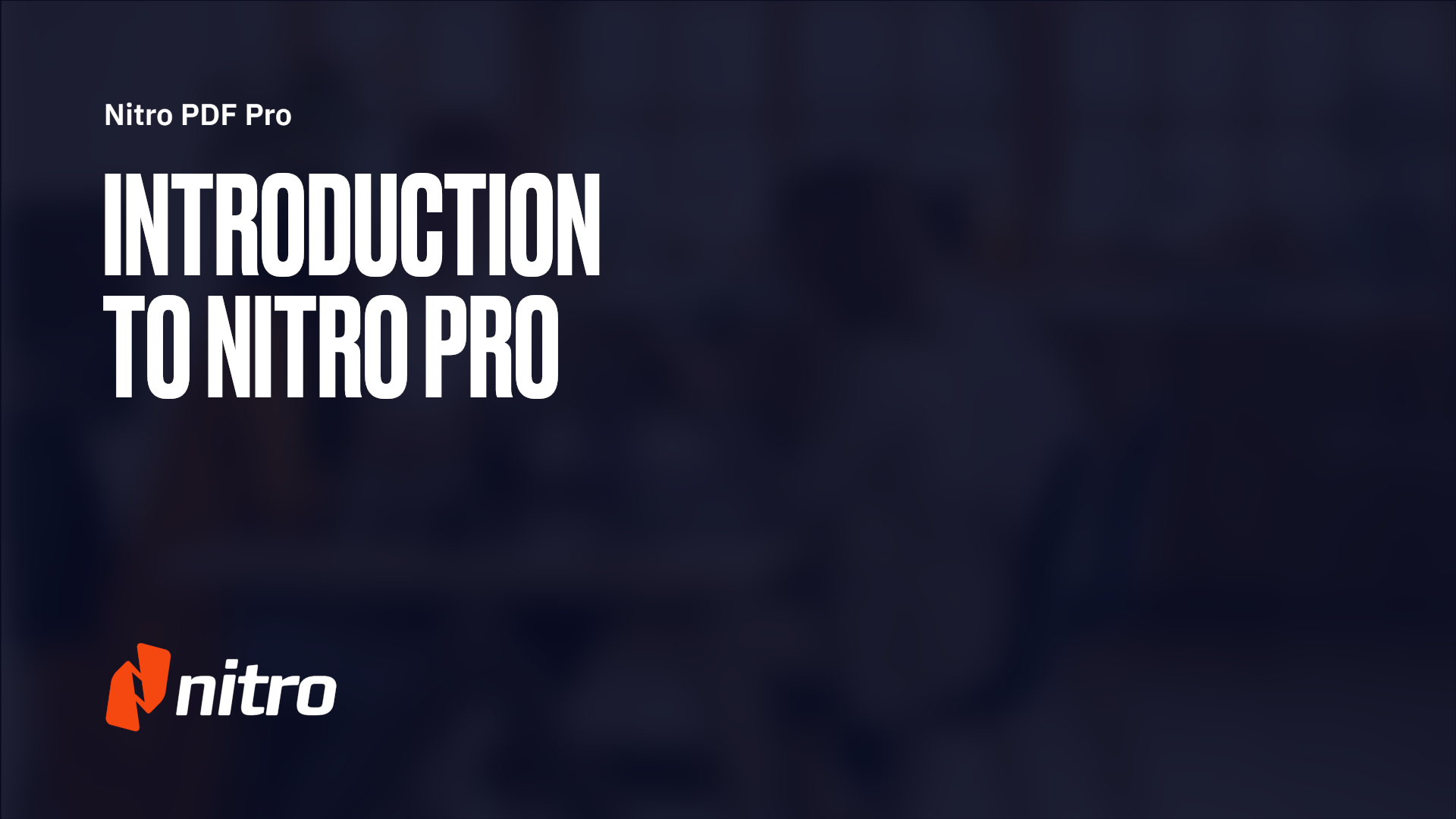 Nitro Pro Overview